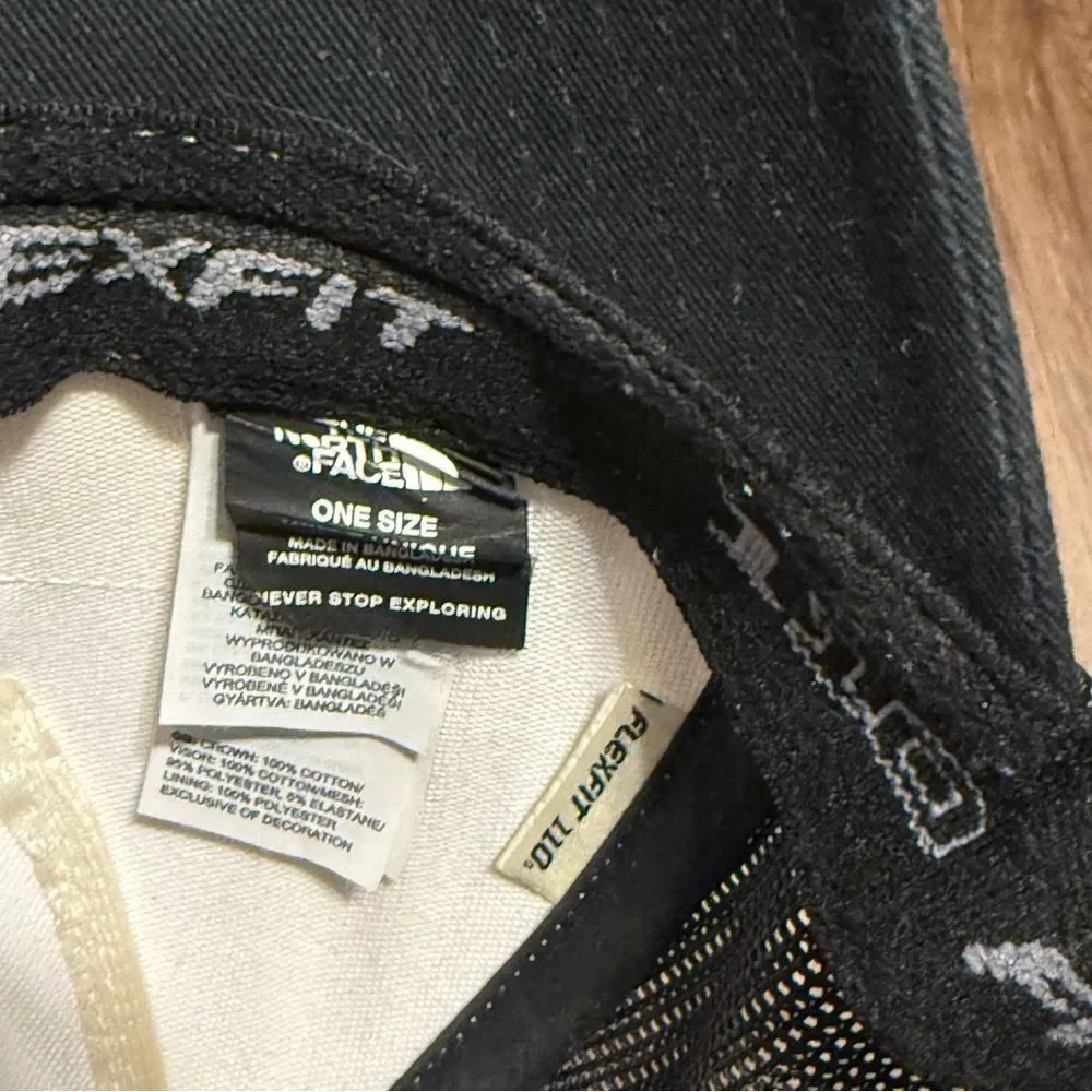 The North Face Mudder Trucker Hat Cap Gold California Heritage Patch Black White